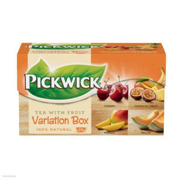 Tea Pickwick Gyümölcsvariációk III. sárgabarack, sárgadinnye, málna,
zöldalma, meggy 20 x 1,5 g