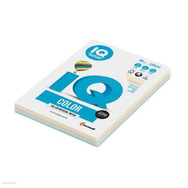 Másolópapír A4 80 g IQ COLOR 5x50 ív pasztell mix