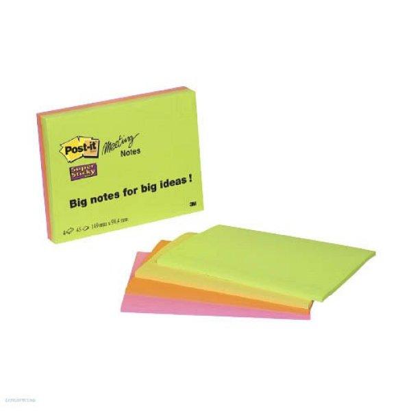 Post-it 6445-4SS EU 152 x 102 mm, 4 színben