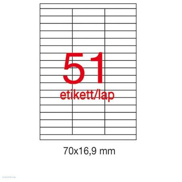 Etikett A1294 70 x 16,9 mm 100 ív Apli