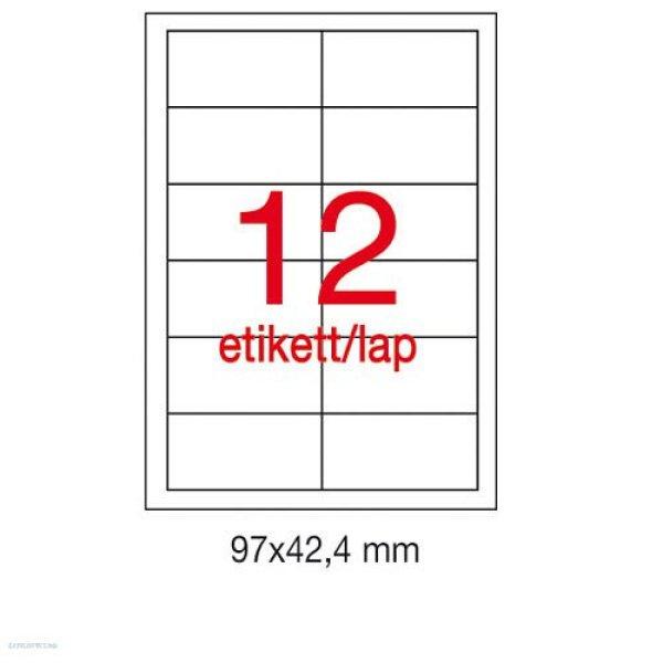 Etikett LCA1213 97 x 42,4 mm 25 ív Apli
