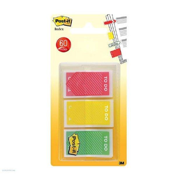 Post-it Index standard jelölő priorizáláshoz 24 x 43 mm, 3 x 20 db
zöld,sárga,piros