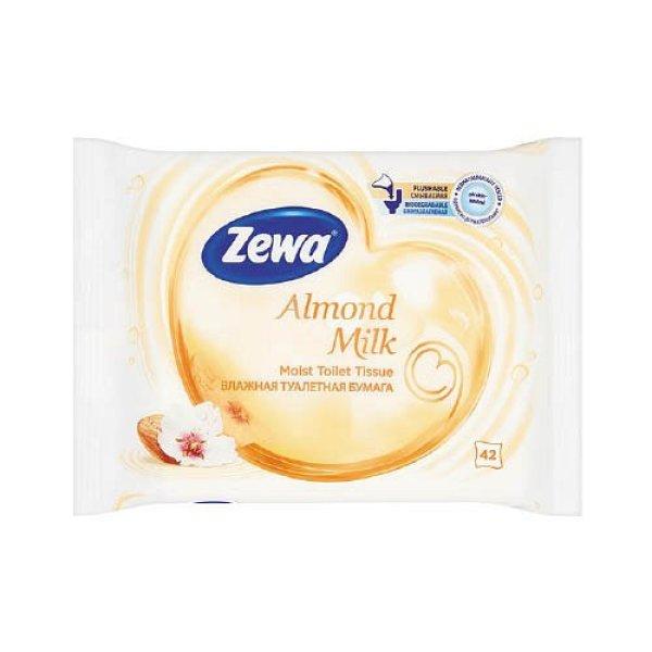 Egészségügyi papír Zewa nedves 42 db Almond Milk