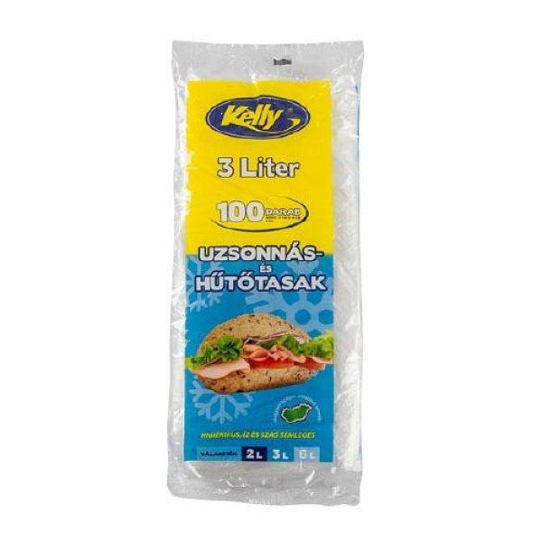 Tasak uzsonnás és hűtő tömbösített Kelly 25 x 35cm 3L 100 db