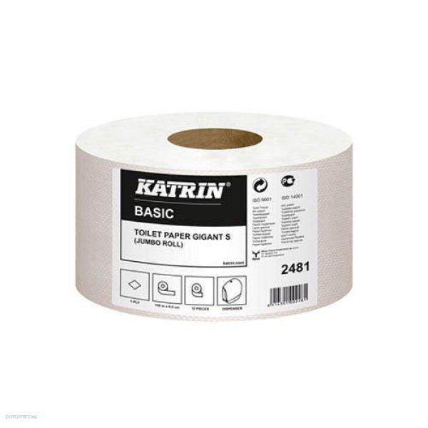 Egészségügyi papír Katrin Basic Gigant S 19cm 1rtg. Natúr 150m 100%
újrahasznosított