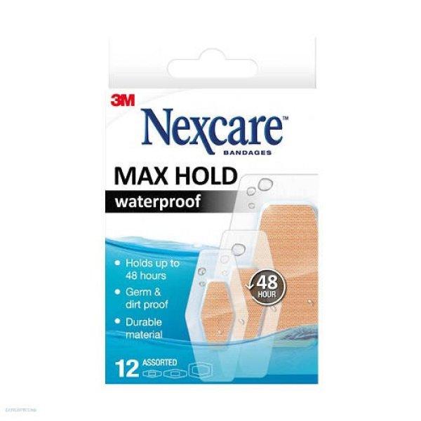 Sebtapasz vízálló Nexcare Max Hold 12db vegyes kiszerelés