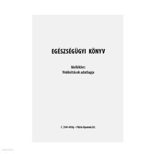 Egészségügyi könyv 123x170mm C.3341-49/UJ