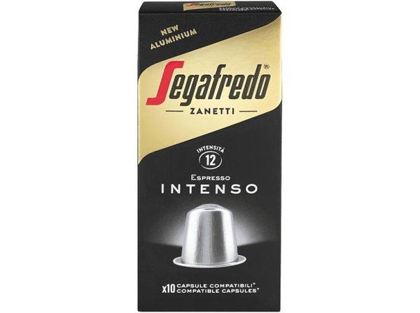 Kávékapszula Nespresso kompatibilis Segafredo Intenso, alumínium kapszula
(10x5,1g) 