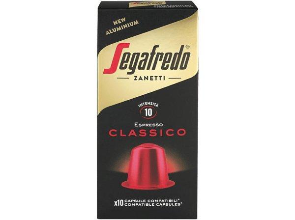 Kávékapszula Nespresso kompatibilis Segafredo Classico, alumínium kapszula
(10x5,1g) 
