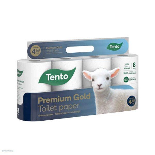 Egészségügyi papír Tento Prémium Gold 8 tekercses 4 rétegű 