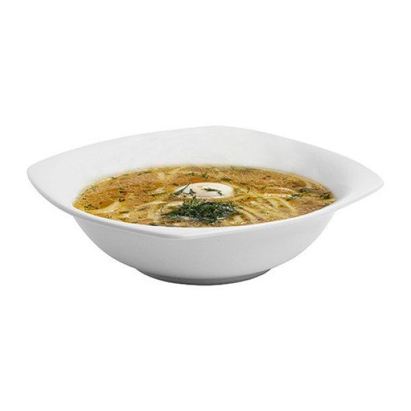 Leveses tál mély Rotberg Porcelain Qudrate négyszögletes fehér 23 cm
6db/klt 