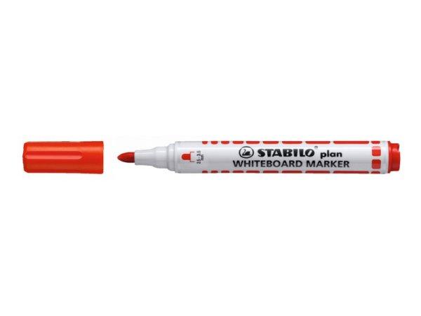 Táblamarker Stabilo Plan, 641/40, kerek hegyű, piros