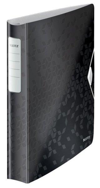 Gyűrűskönyv A/4 4 gyűrűs 3cm LEITZ WOW Active softclick fekete