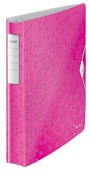 Gyűrűskönyv A/4 4 gyűrűs 3cm LEITZ WOW Active softclick rózsaszín