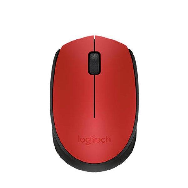Egér optika LOGITECH "M171" vezeték nélküli, USB, közepes méret
piros