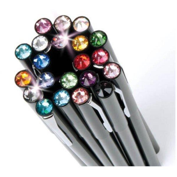 Golyósirón fekete 13,5cm "MADE WITH SWAROVSKI ELEMENTS" mágneses
black diamond pasztellsárga