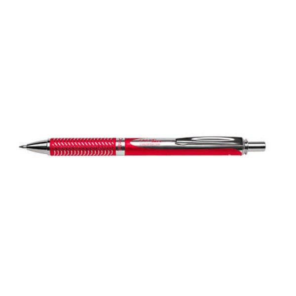 Rollerirón PENTEL Energel BL407 prémium színes fém test piros