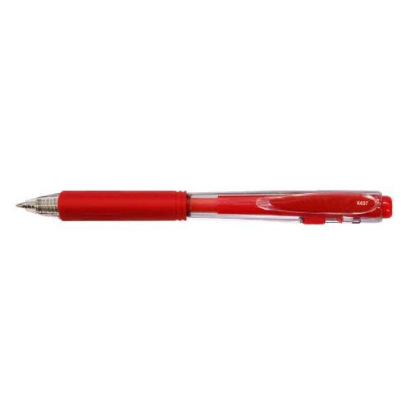Rollerirón zselés Pentel WoW!GEL háromszög fogózóna 0,35mm K437 piros