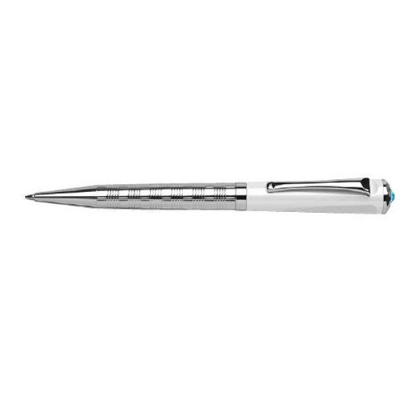Golyósirón Rialto színes kristállyal díszítve fehér-ezüst tolltest 14 cm
black diamond piros