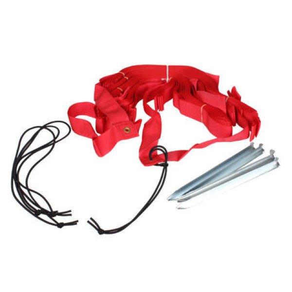 Strandröplabda pályakötél Sport rögzítéssel /piros/ PVC változat 3101