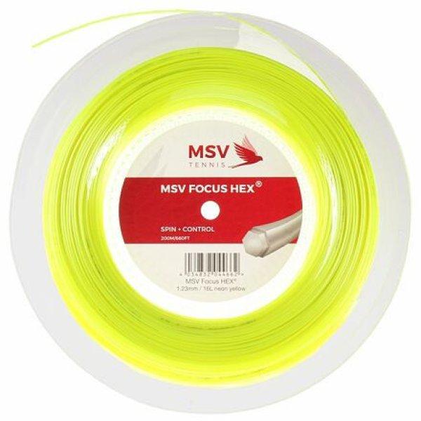 Focus HEX tenisz húr 200 m neon sárga átmérő 1,27