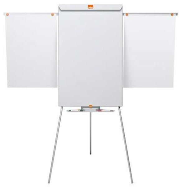 Flipchart tábla, mágneses felület, 2 db segédkarral, NOBO
"Essentials", fehér
