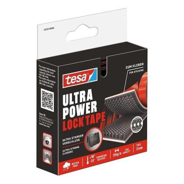Tépőzáras rögzítőszalag, kétoldalas, 25 mm x 1 m, TESA "Ultra Power
Lock"