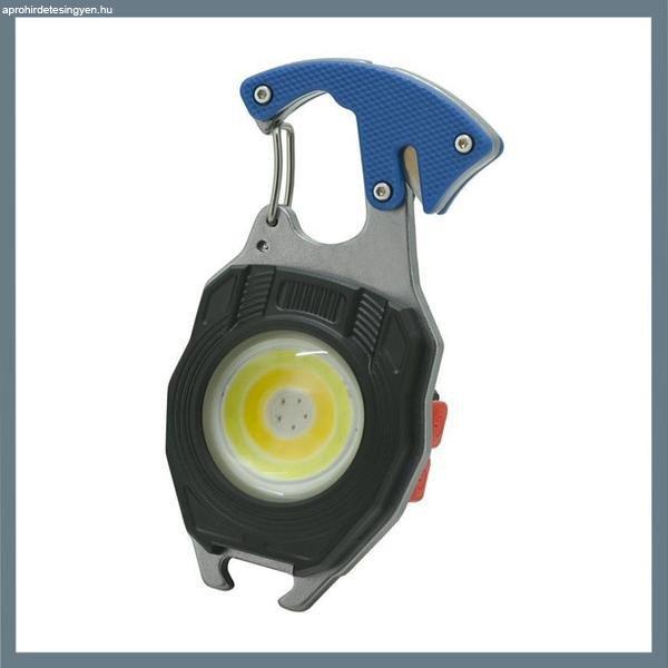 Multifunkciós COB LED zseblámpa – 740 lumen, öngyújtóval és
szíjvágóval 08327
