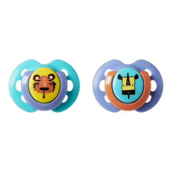 Tommee Tippee Fun játszócumi 0-6 hó 2 db M
