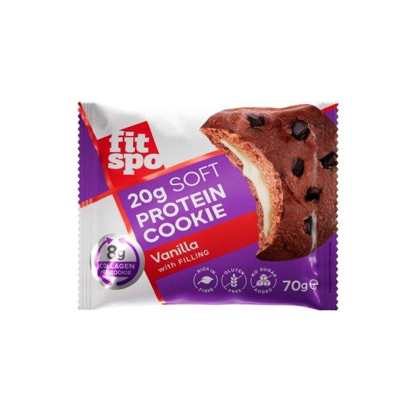 FitSpo Protein Collagen Cookie 70g Vanilla