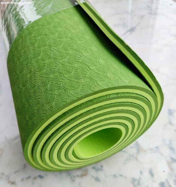 Yoga Mat , jóga matrac, TPE, 6mm, 2 színű, C1