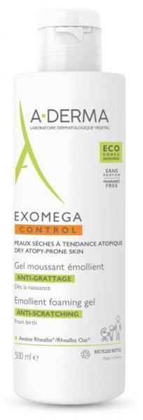 A-DERMA Bőrpuhító habzó gél száraz, atópiás ekcémára hajlamos bőrre
Exomega Control (Emollient Foaming Gel) 500 ml