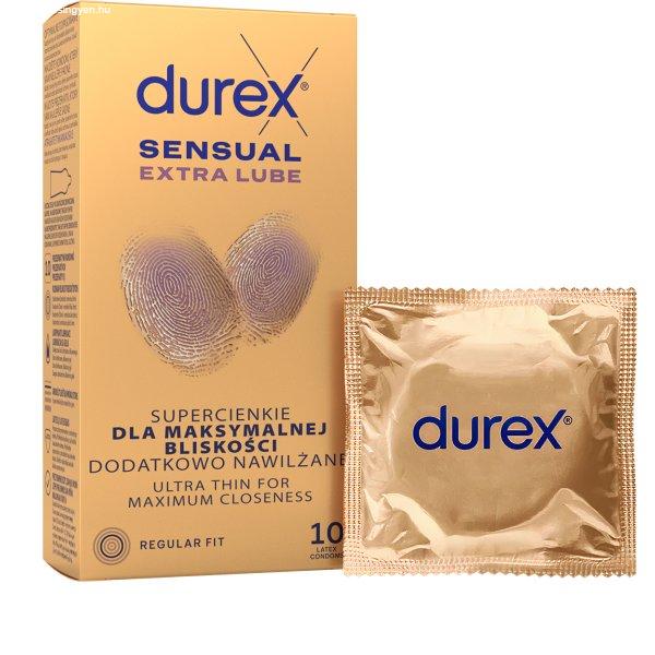 Durex Óvszer Sensual Extra Lube 10 db