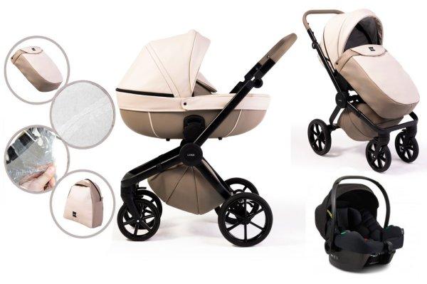 Mama Kiddies Luxor 3az1-ben multifunkciós babakocsi Latte színben
kiegészítőkkel +Ajándék
