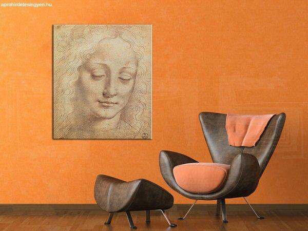 A kép a vásznon HEAD OF A WOMAN 3 - Leonardo Da Vinci REP176
