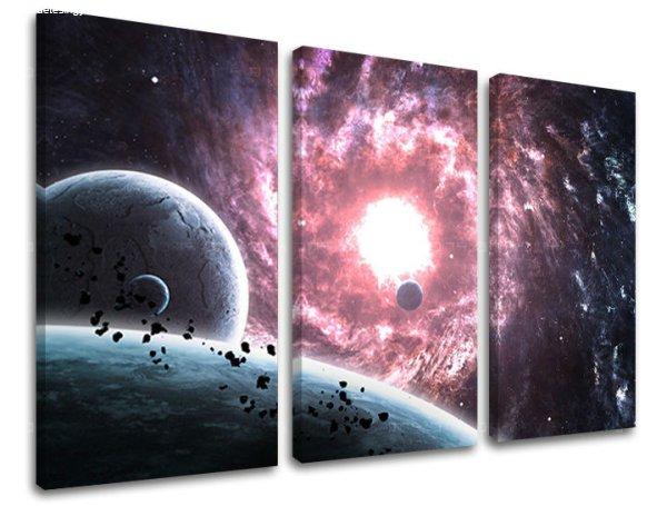 3-részes falfestmény UNIVERSE GA007E30