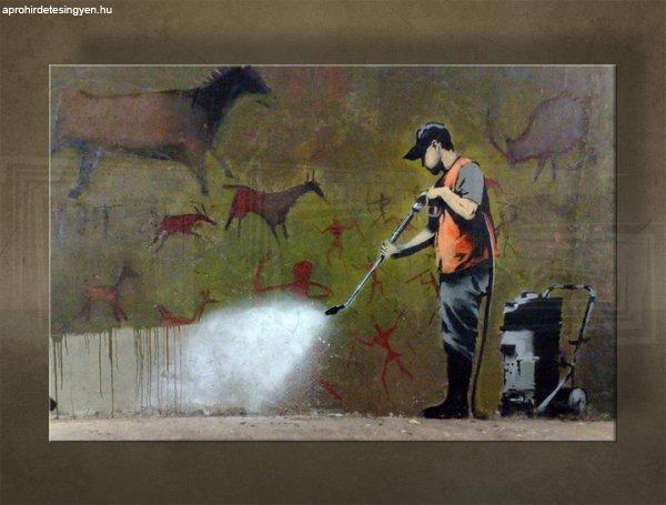 A kép vásznon 1 db Street ART - Banksy