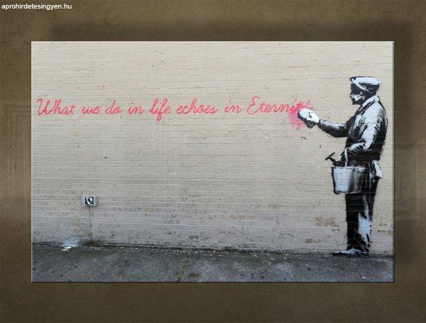 A kép vásznon 1 db Street ART - Banksy