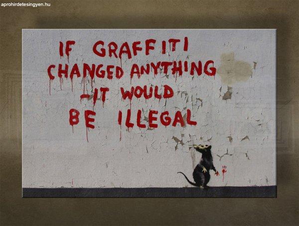A kép vásznon 1 db Street ART - Banksy