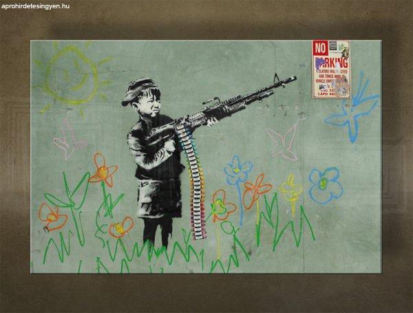 A kép vásznon 1 db Street ART - Banksy