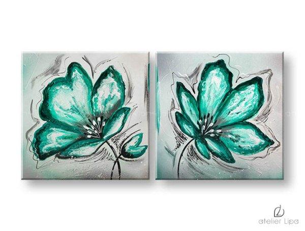 Szerzői reprodukció vászonra FLOWERS XOBFB520E2
