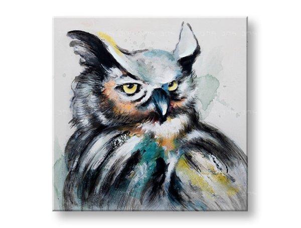 Festett falikép Bagoly 1 rész 60x60 cm CWF1279HE1