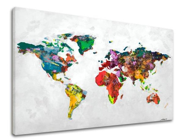 A kép a vásznon MAP OF THE WORLD 1 rész XOBCH12395GE1