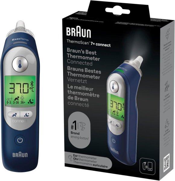 Braun ThermoScan® 7+ Connect IRT6575NWE fülhőmérő-kék