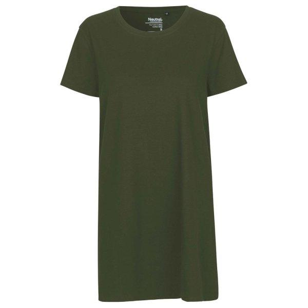 Neutral Hosszú női póló organikus Fairtrade biopamutból - Military | XL