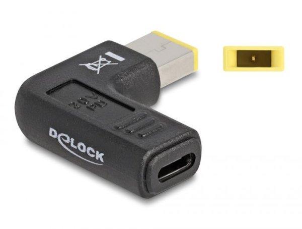 DeLock Adapter for Laptop Charging Cable USB Type-C™ female to Lenovo 11.0 x
4.5 mm male 90° angled Black