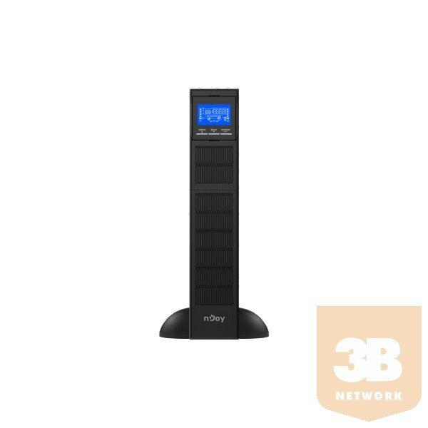NJOY UPS Blader 3000, 3000VA, 2700W, Online Szünetmentes tápegység, rack
(2U), LCD display