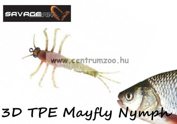 Savage Gear 3D Tpe Mayfly Nymph 5cm 2.5g - 02-Olive (SVS50672) Olajzöld