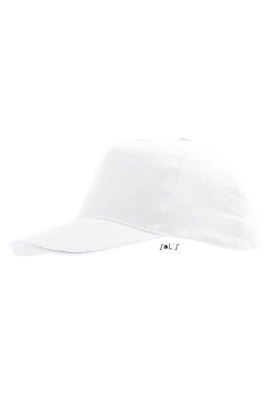 Gyerek SUNNY KIDS tépőzáras baseball sapka, 5 paneles, SOL'S SO88111,
White-U