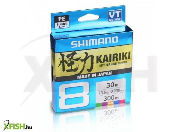 Shimano Line Kairiki 8 Fonott Zsinór Multi Color 300m 0,06mm 5,3Kg